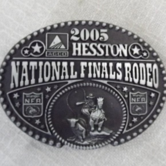 NFR 2005 Hesston Commemorative Belt Buckle - Picture 2 of 9